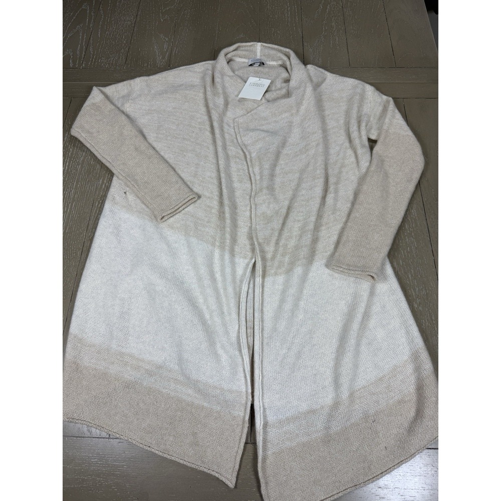 Kinross Womens Cashmere Cardigan Sweater Small Open‎ Front Duster Luxury